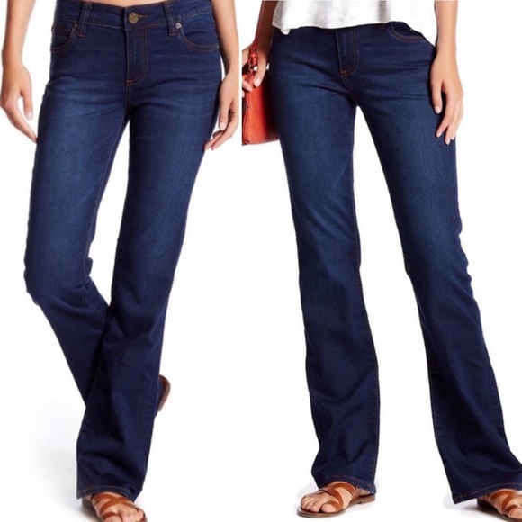 🆕👖NICOLE Hi Rise Boot Cut Dark KutFromTheKloth - Picture 6 of 16